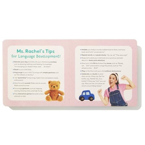 Ms Rachel’s 100 Essential First Words Board Book for Babies and Toddlers