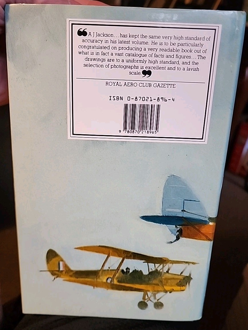 De Havilland Aircraft since 1909 by A. J. Jackson (1987, Hardcover)