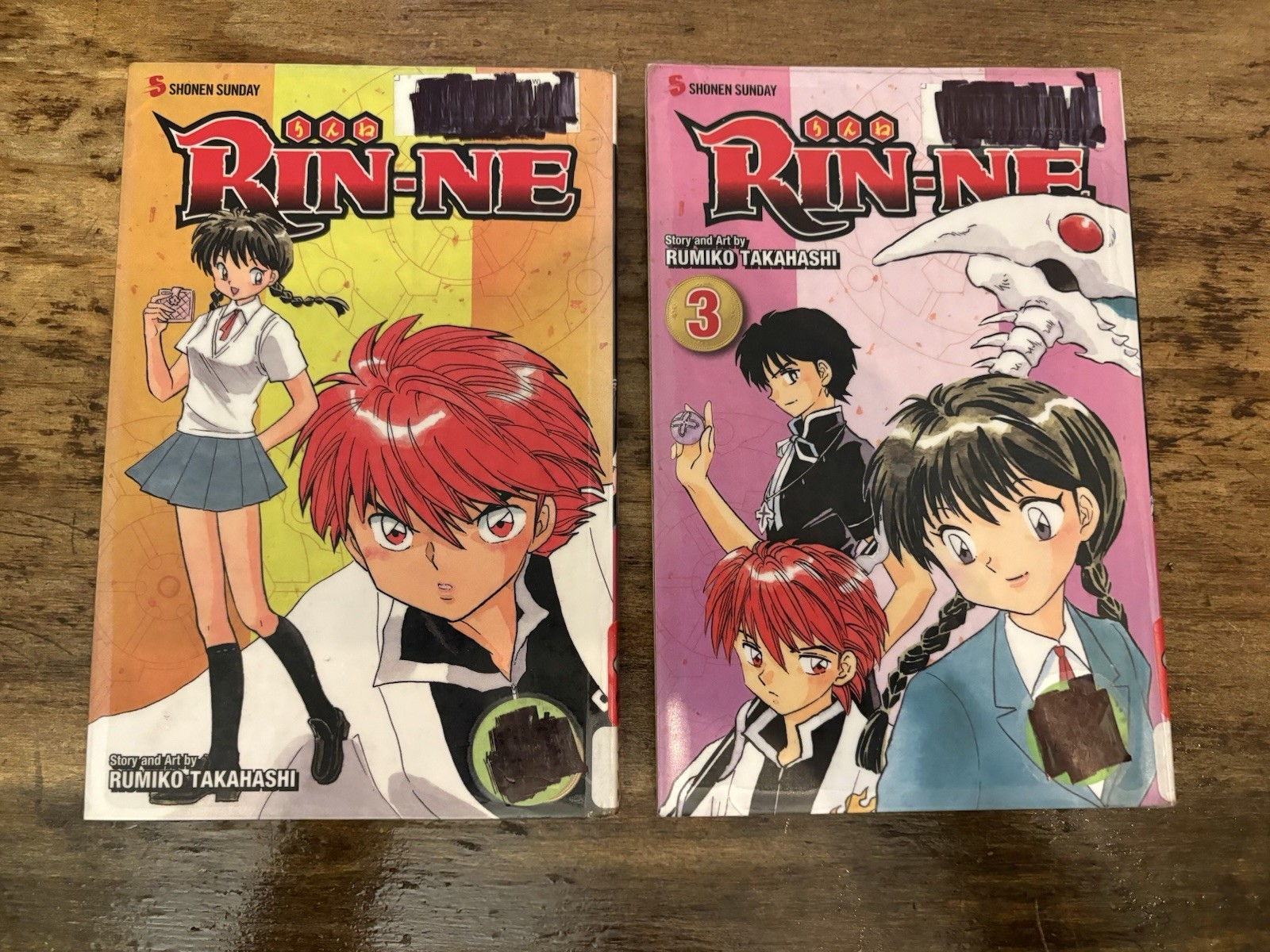 Rin-Ne Shonen Sunday Manga Anime 2 & 3 by Rumiko Takahashi