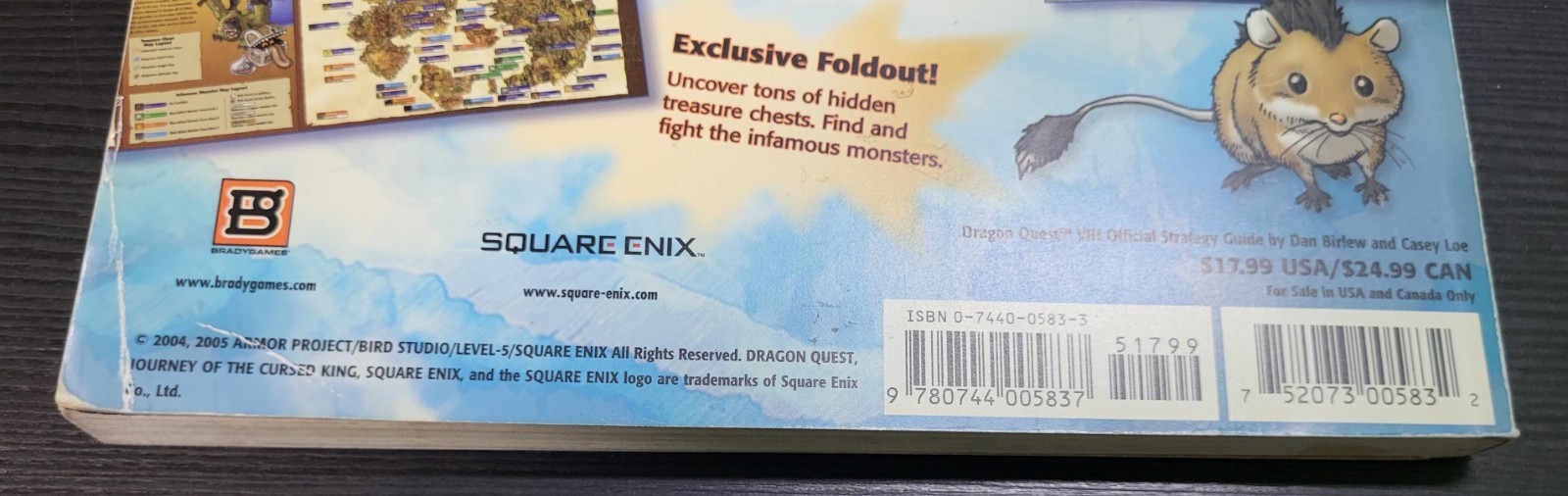 Dragon Quest VIII Journey of the Cursed King Strategy Guide w/ Exclusive Foldout