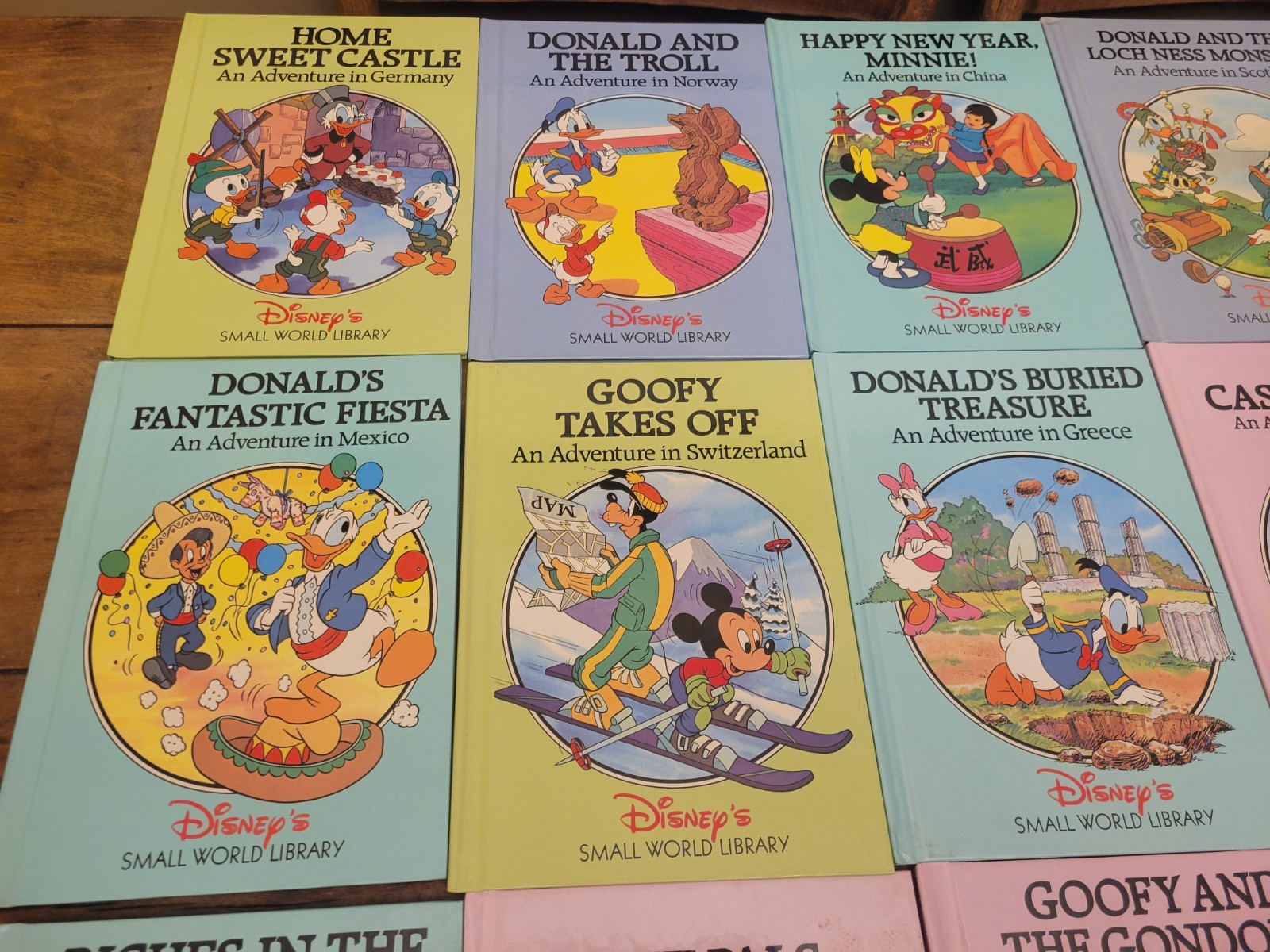 Disney’s Small World Library Lot Of 15 Hardcover Kids Books Vintage Countries