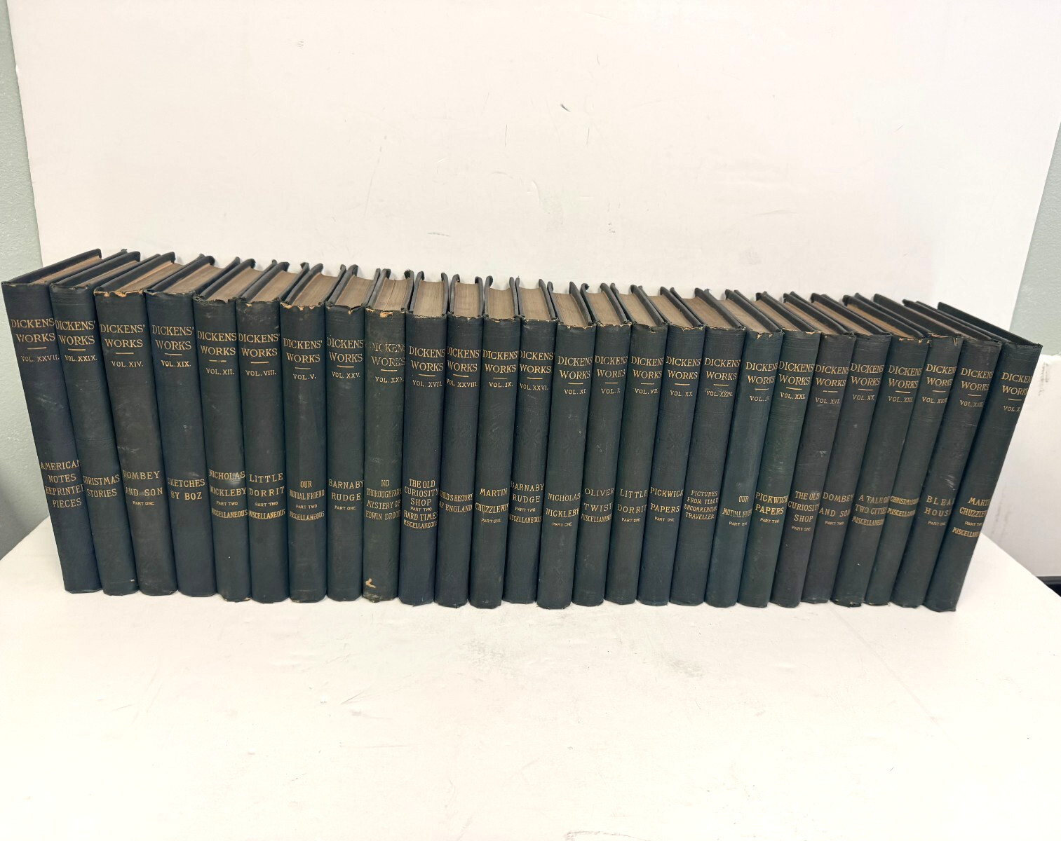 Antique 1890’s The Works Of Charles Dickens Peter Fenelon Collier x26 LOT VG++