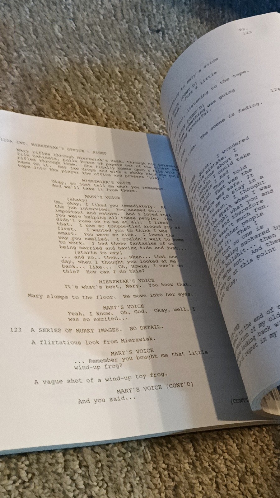 Eternal Sunshine of the Spotless Mind Kaufman Newmarket Shooting Script [VG]