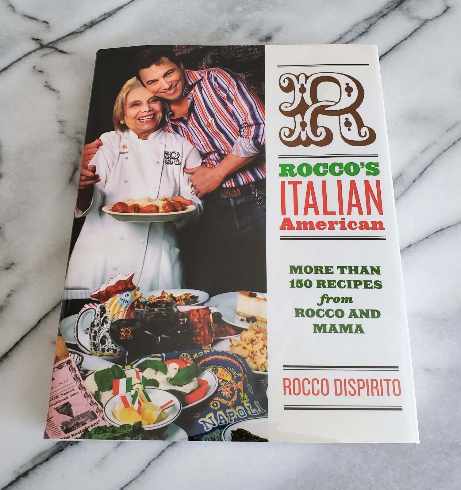 *Signed Bkplte ROCCO’S ITALIAN AMERICAN Rocco Dispirito & Mama Cookbook 2004 1st