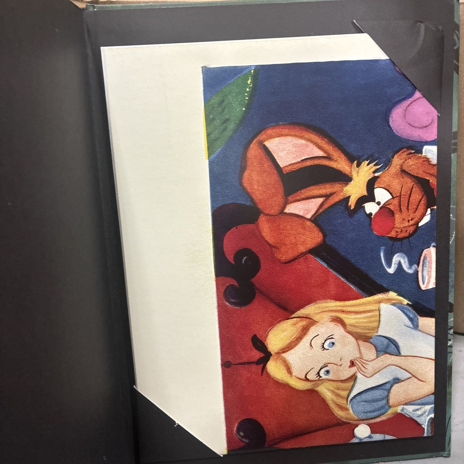 Disney Alice In Wonderland Book + Blu-Ray Movie + Poster Hardcover Coffee Table