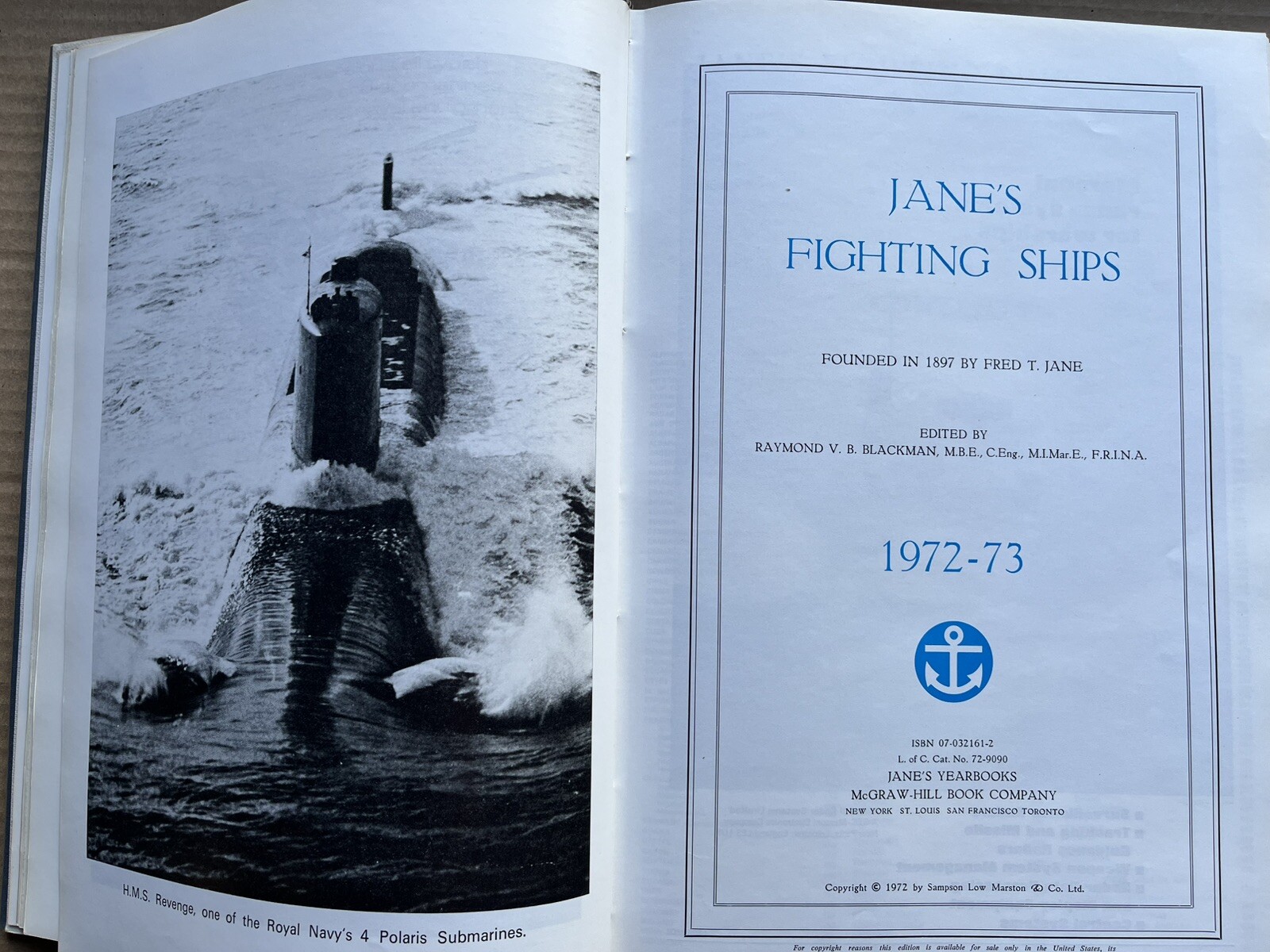 Jane’s Fighting Ships 1972-73 Seventy-Fifth Edition