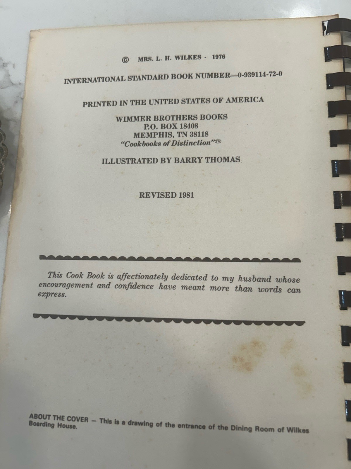 1976 Savannah Georgia Famous Recipes Cookbook Mrs. Wilkes Boarding House Vintage