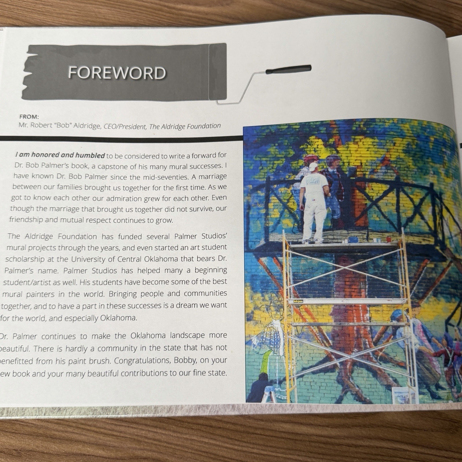 SIGNED Painting Oklahoma and Beyond Dr. Bob Palmer Mural Artist Hardback 2020