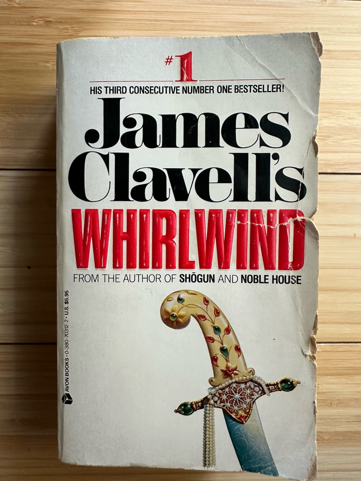James Clavell : TAI-PAN & Noble House & WHIRLWIND (1986, Paperback) LOT OF 3