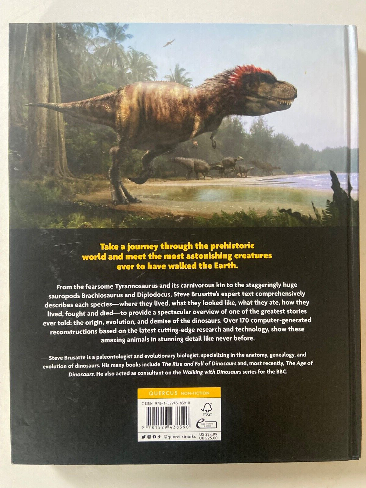 Dinosaurs by Steve Brusatte ~ 2024 New Edition Hardcover ~ Pristine!