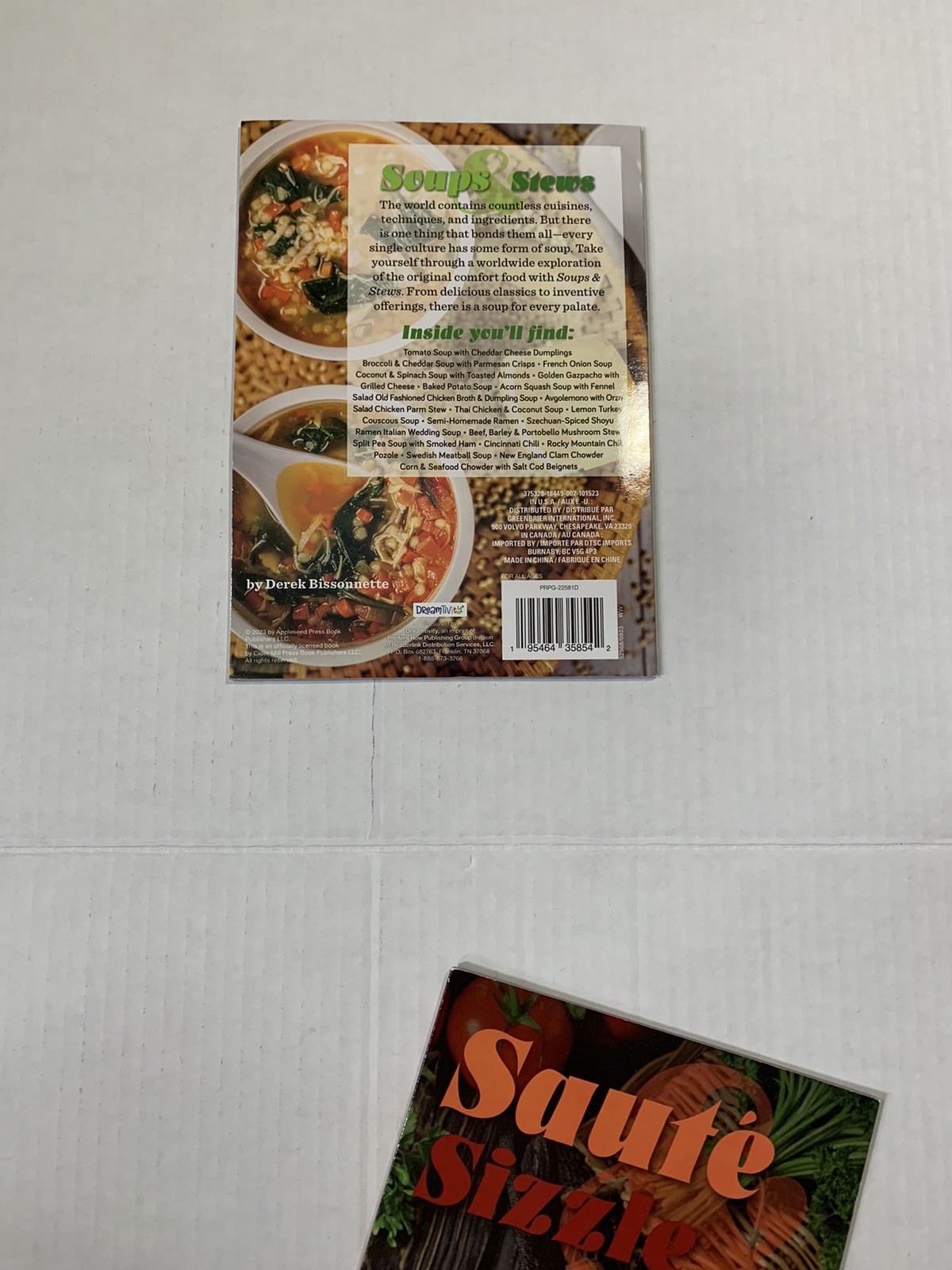 DreamTivity Cookbook Lot 5 Pizza Pasta Soups Saute Dips Kids Cooking NEW