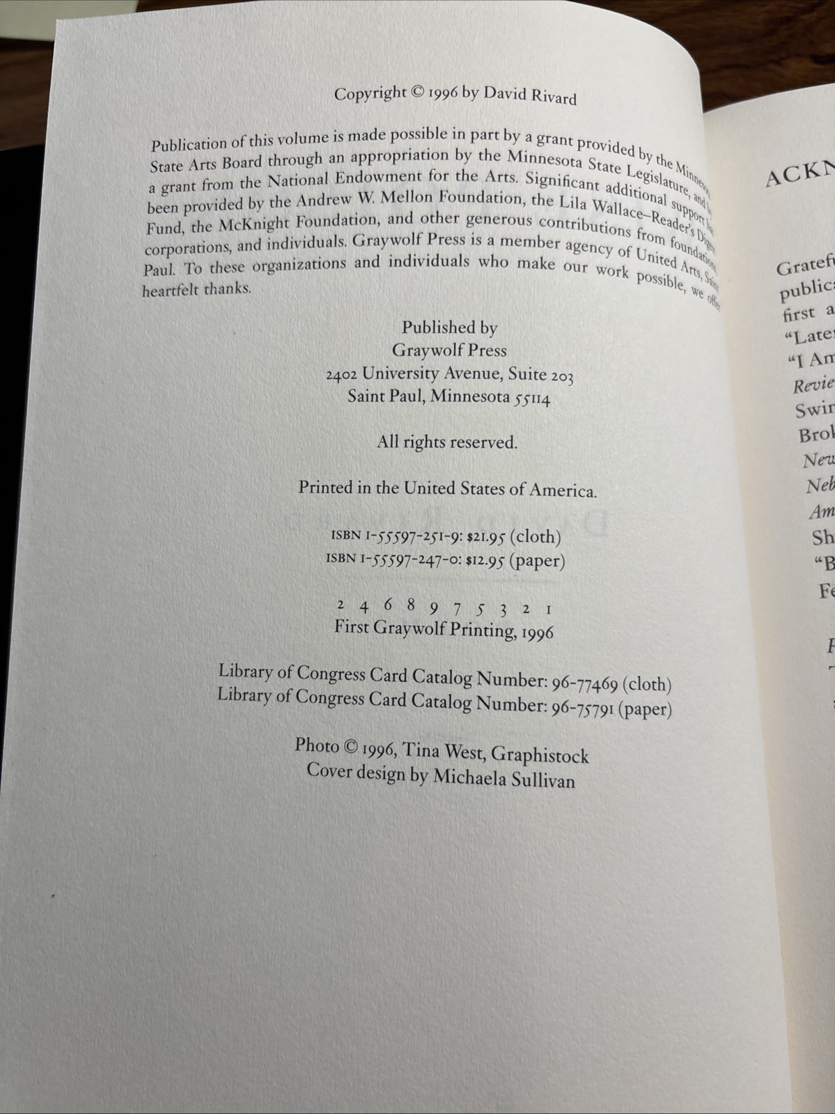Wise Poison : Poems by David Rivard (Hardcover)