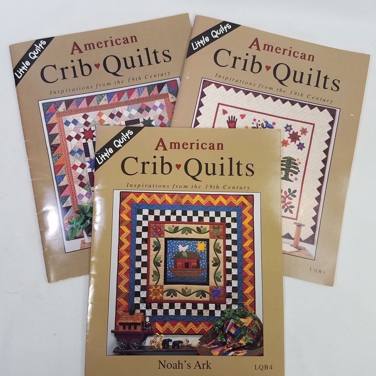 3 American Crib Quilts Pattern Books Little Quilts LQB 1 2 4 Noahs Ark Etc