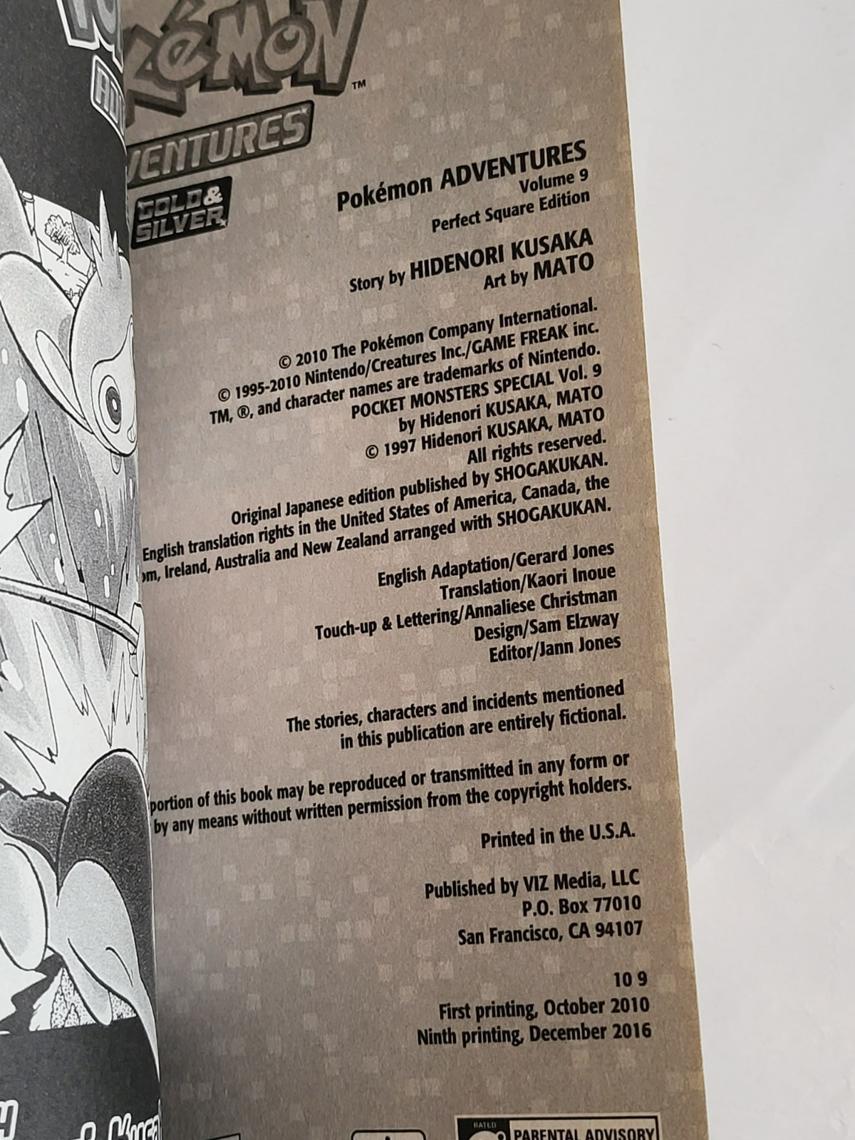 Pokémon Adventures Vol 1–10 Complete Manga Set ALL FIRST PRINTING VizKids