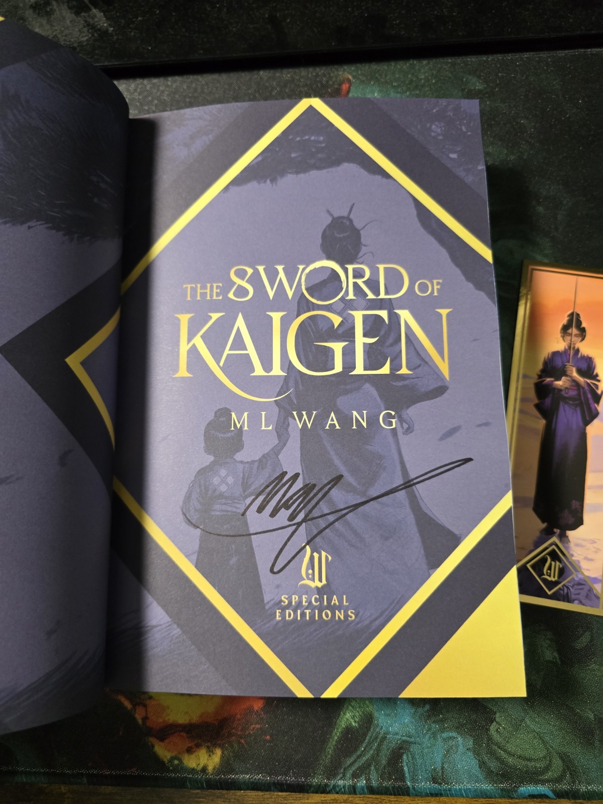 The Sword of Kaigen SIGNED by M.L. Wang (Wraithmarked Hardcover)