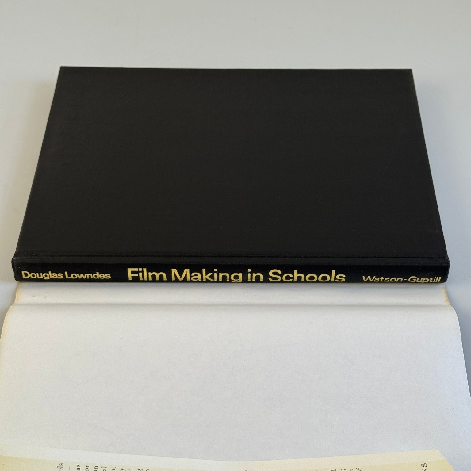 Film Making in Schools Douglas Lowndes 1972 Reprint Filmmaking Education