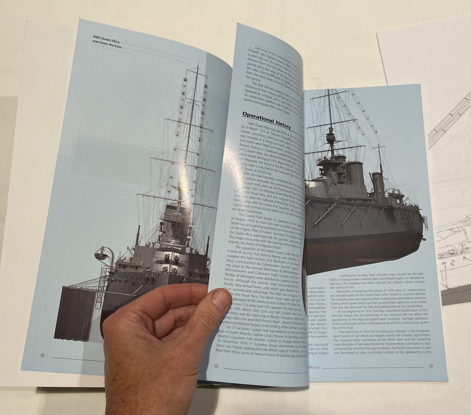 THE BATTLECRUISER HMS QUEEN MARY (SUPER DRAWINGS IN 3D) By Stefan Draminksi