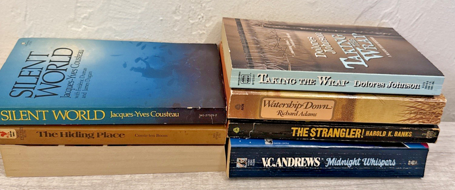 7 Lot Fiction Books Different Authors