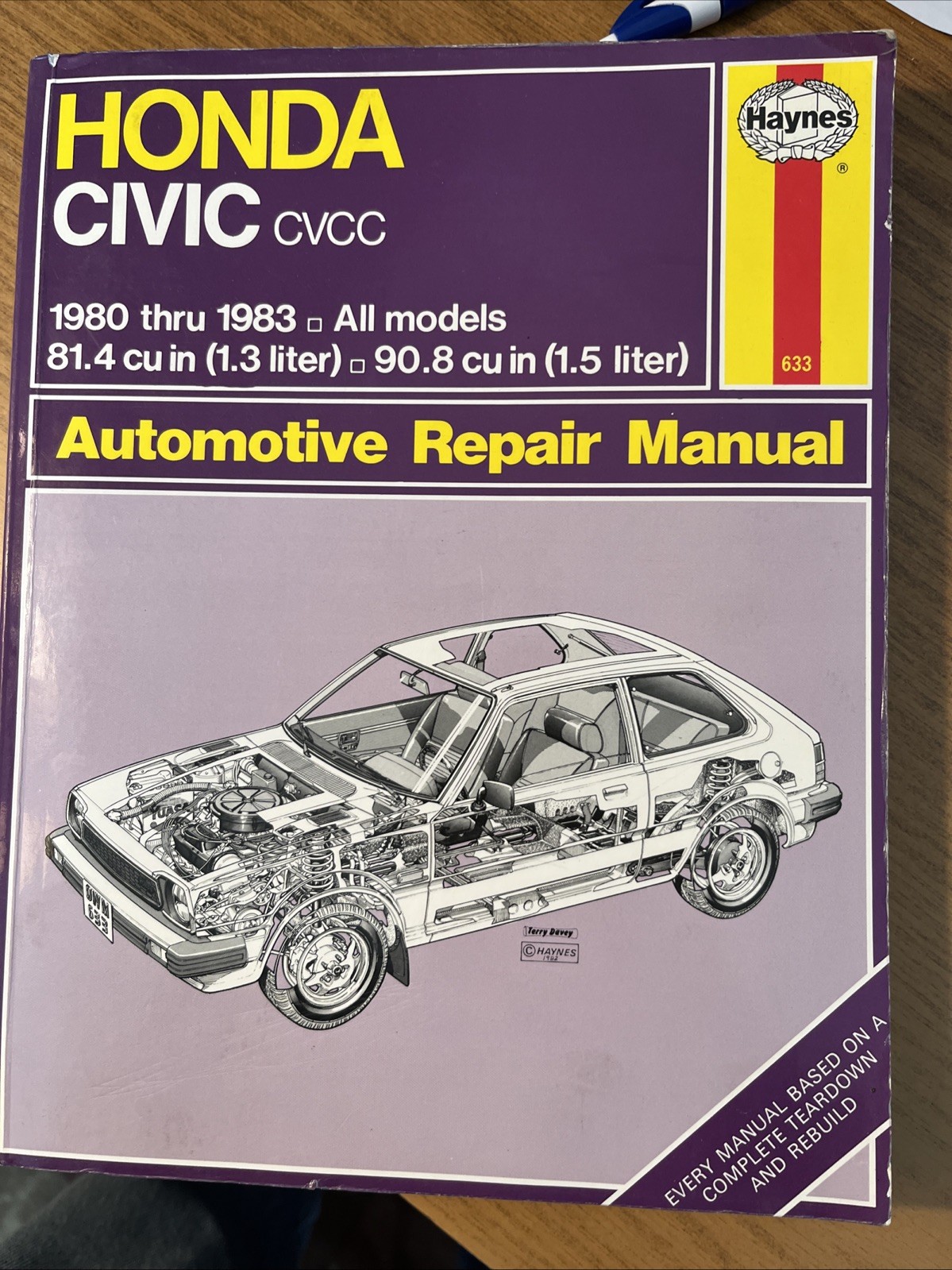 Honda Civic CVCC: 1980 thru 1983: All Models 1.3 & 1.5 liter Repair MN2140