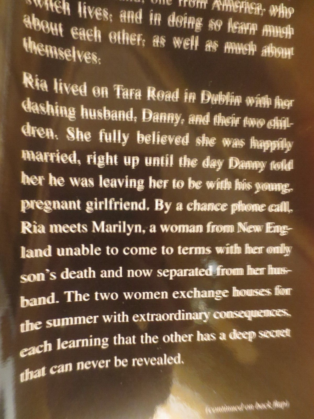 Tara Road by Maeve Binchy HARDCOVER with Dust Cover 502 pages