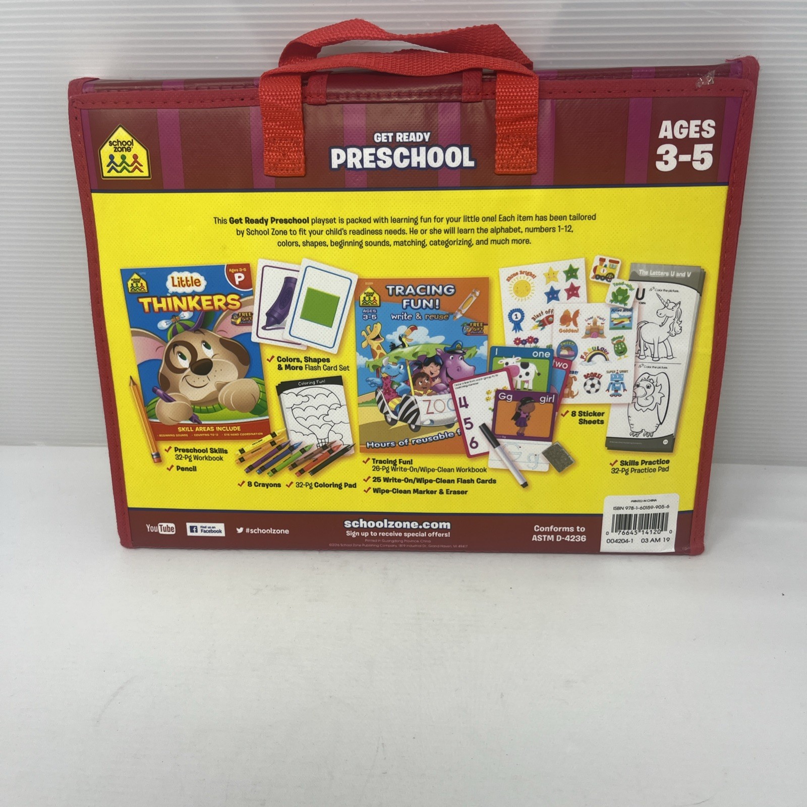 School Zone Get Ready Preschool Learning Playset by School Zone: New
