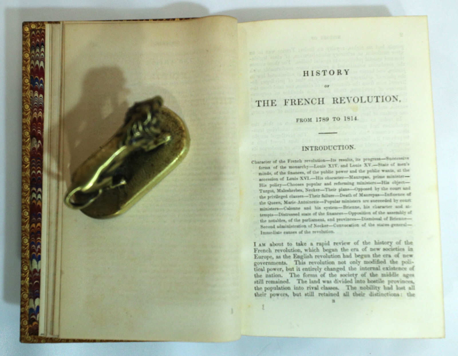 1846 Fine Binding, Riviere. Mignets French Revolution 1789-1814. Very Good