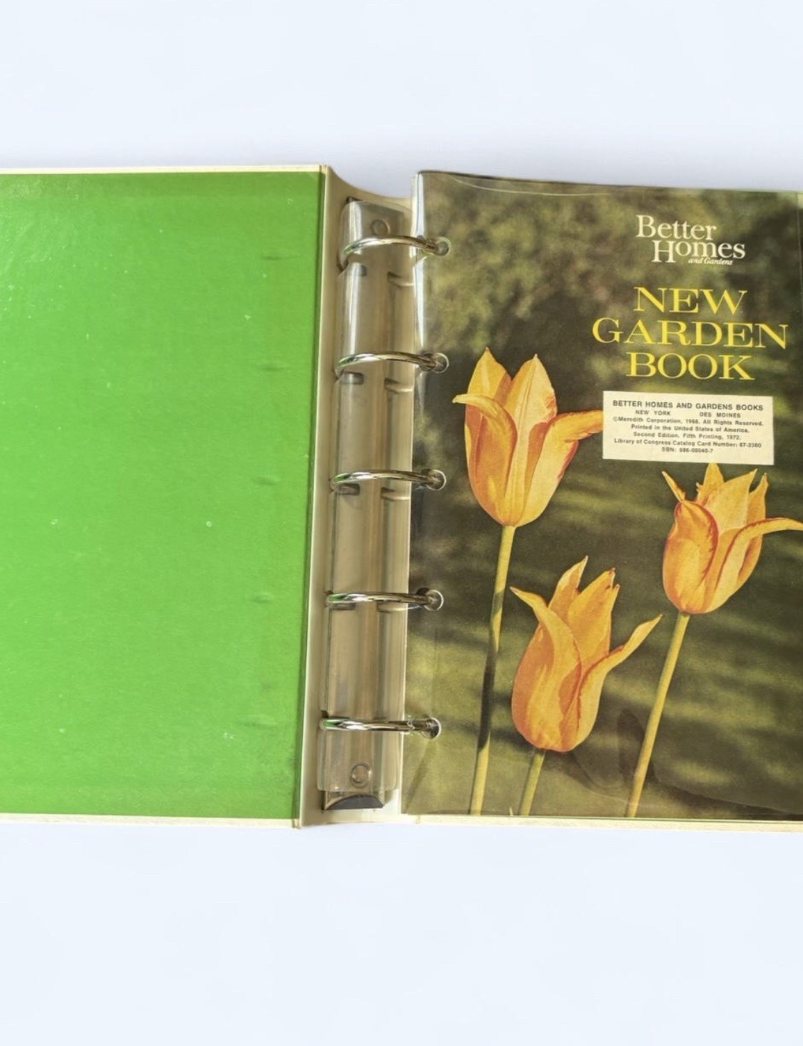 Better Homes and Gardens New Garden Book Ring/Wire Bound Illustrated 1972