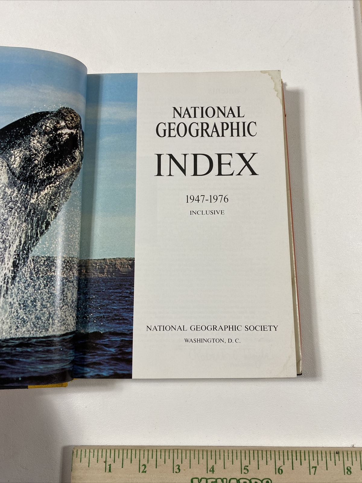National Geographic Index – 1947-1976 (1977, Hardcover, Dust Jacket)