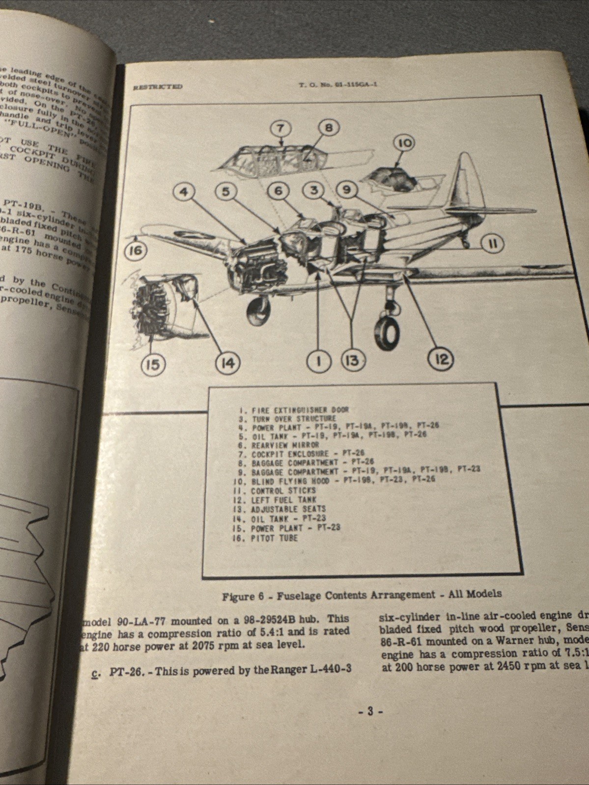 WW2/II US Army Air Forces P-19-PT-26 Airplane Aircraft Airframe Book