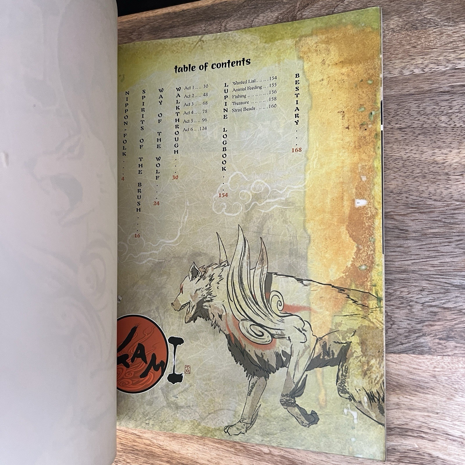 Okami Official Strategy Guide Nintendo Wii Doug Walsh BradyGames 2008