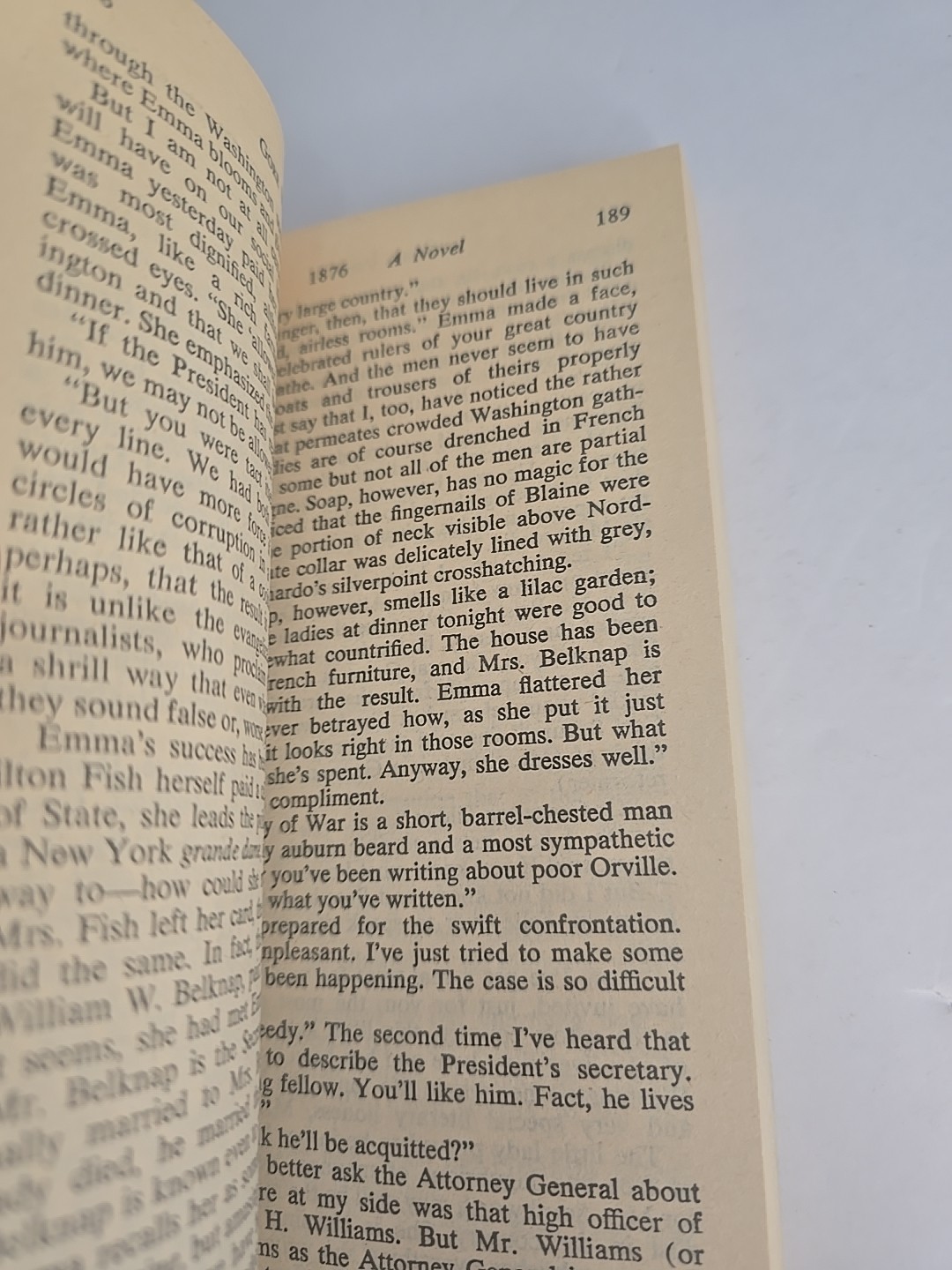 1876 by Gore Vidal (1977) Vintage Ballantine Paperback Historical Fiction VG