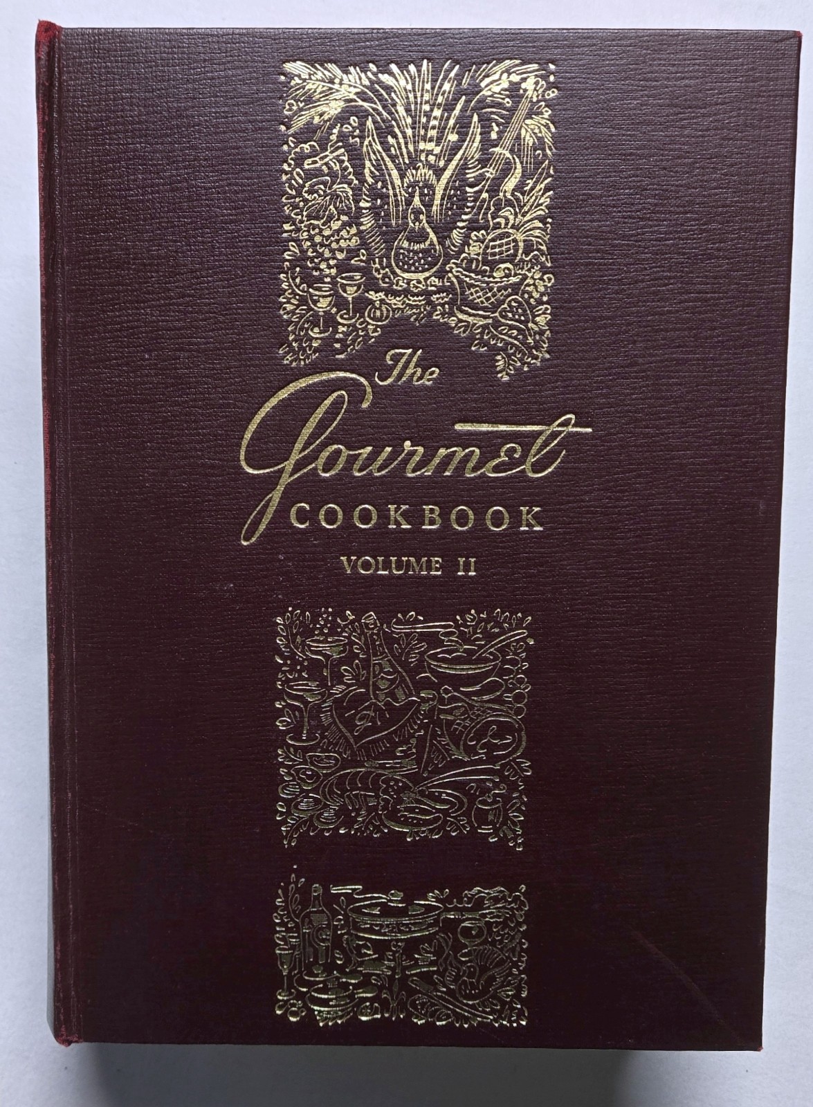 The Gourmet Cookbook Volume 1 & 2 HC Vintage Set of 2 Books