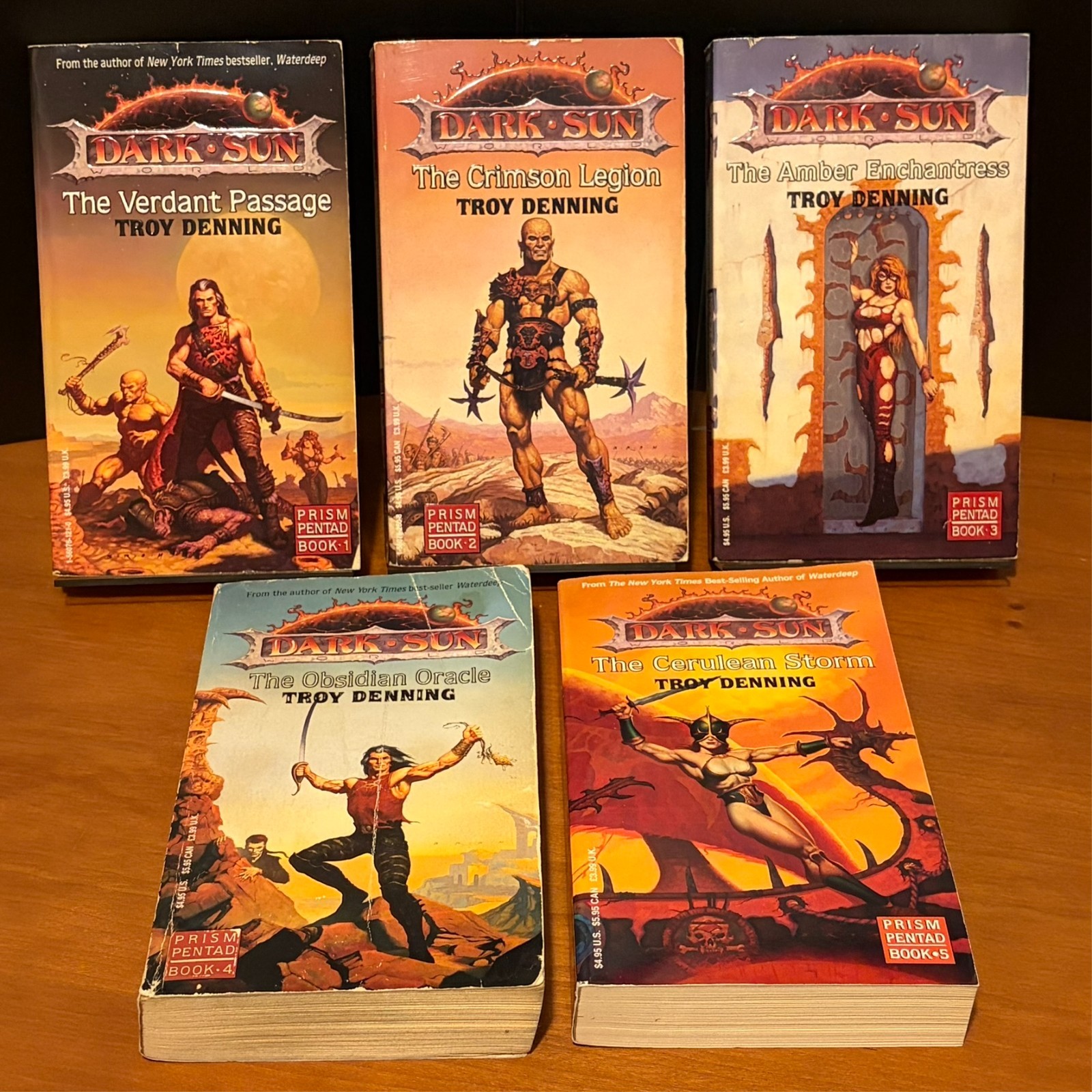 Dark Sun: Complete First Edition Prism Pentad Series 1-5, Dungeons & Dragons Lot