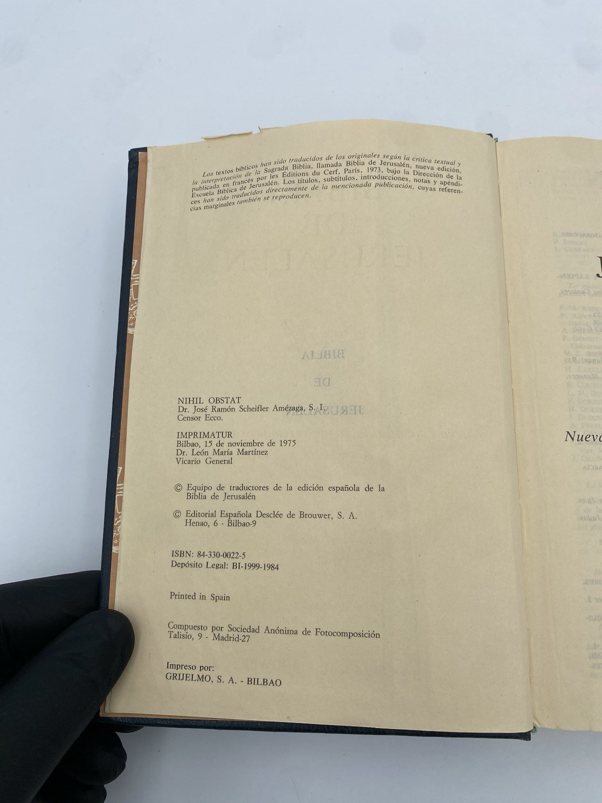 Biblia de Jerusalén (Spanish Edition) Vintage Jerusalem Bible 1975