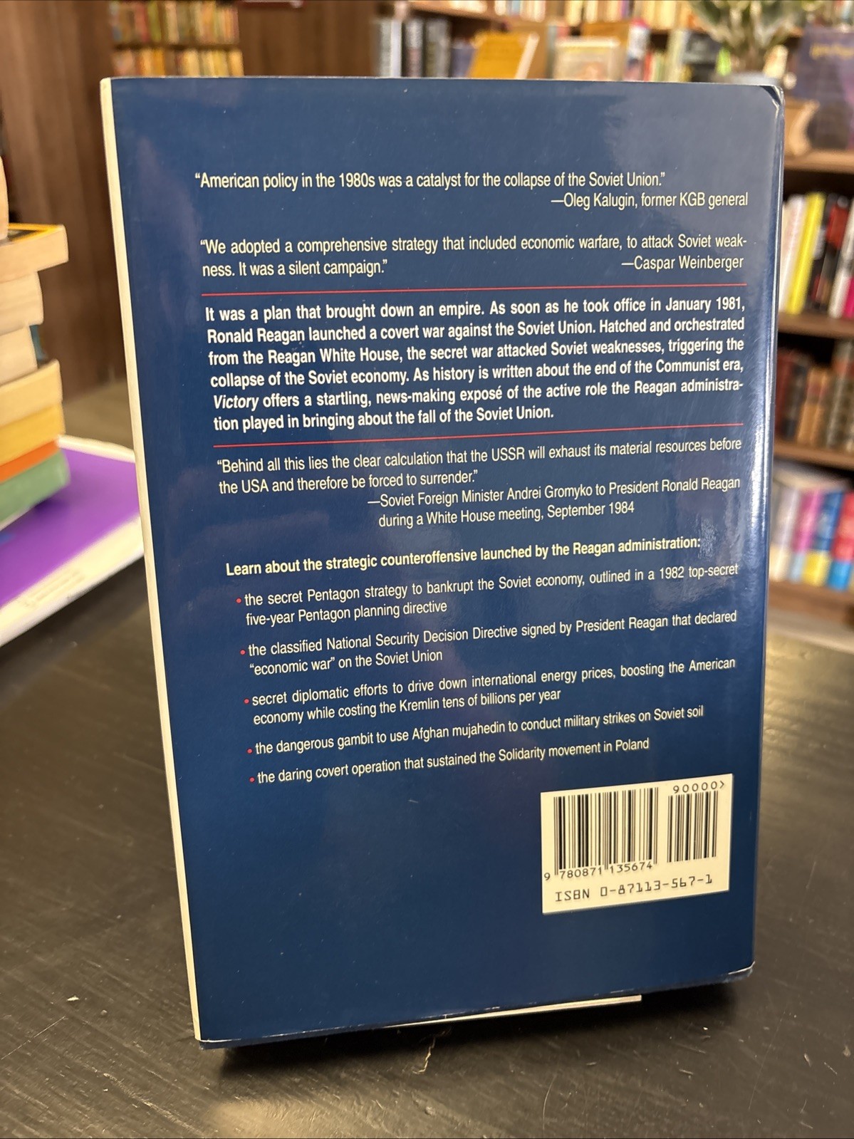 Victory: The Reagan Administration’s Secret… by Peter Schweizer 1994 Hardcover