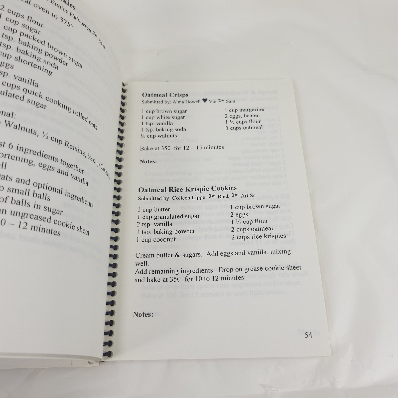 Howell Recipes 2000 Vintage Spiral Bound Family Cookbook Heritage Collection
