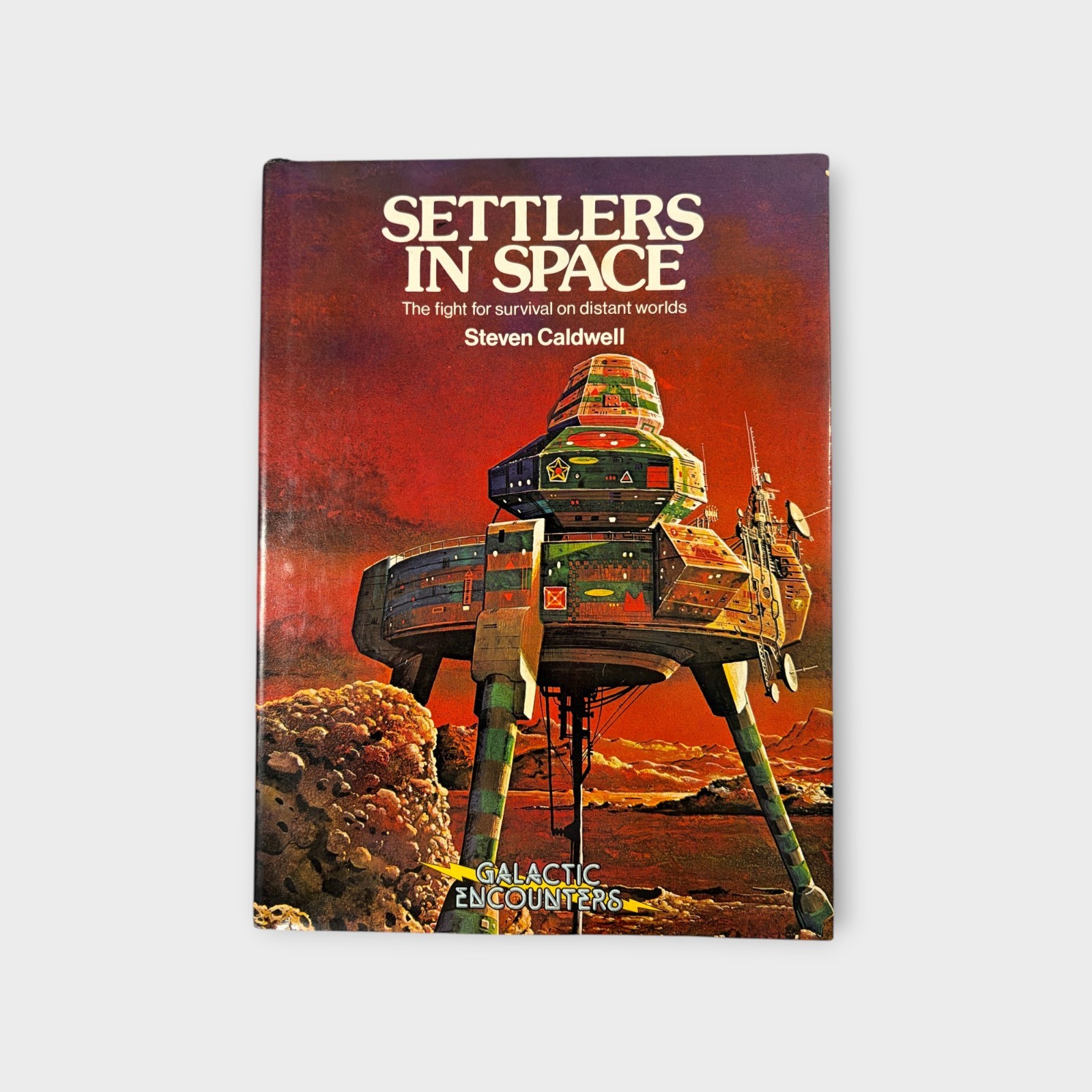 Settlers in Space by Steven Caldwell 1980 First English Edition Hardcover Sci-Fi