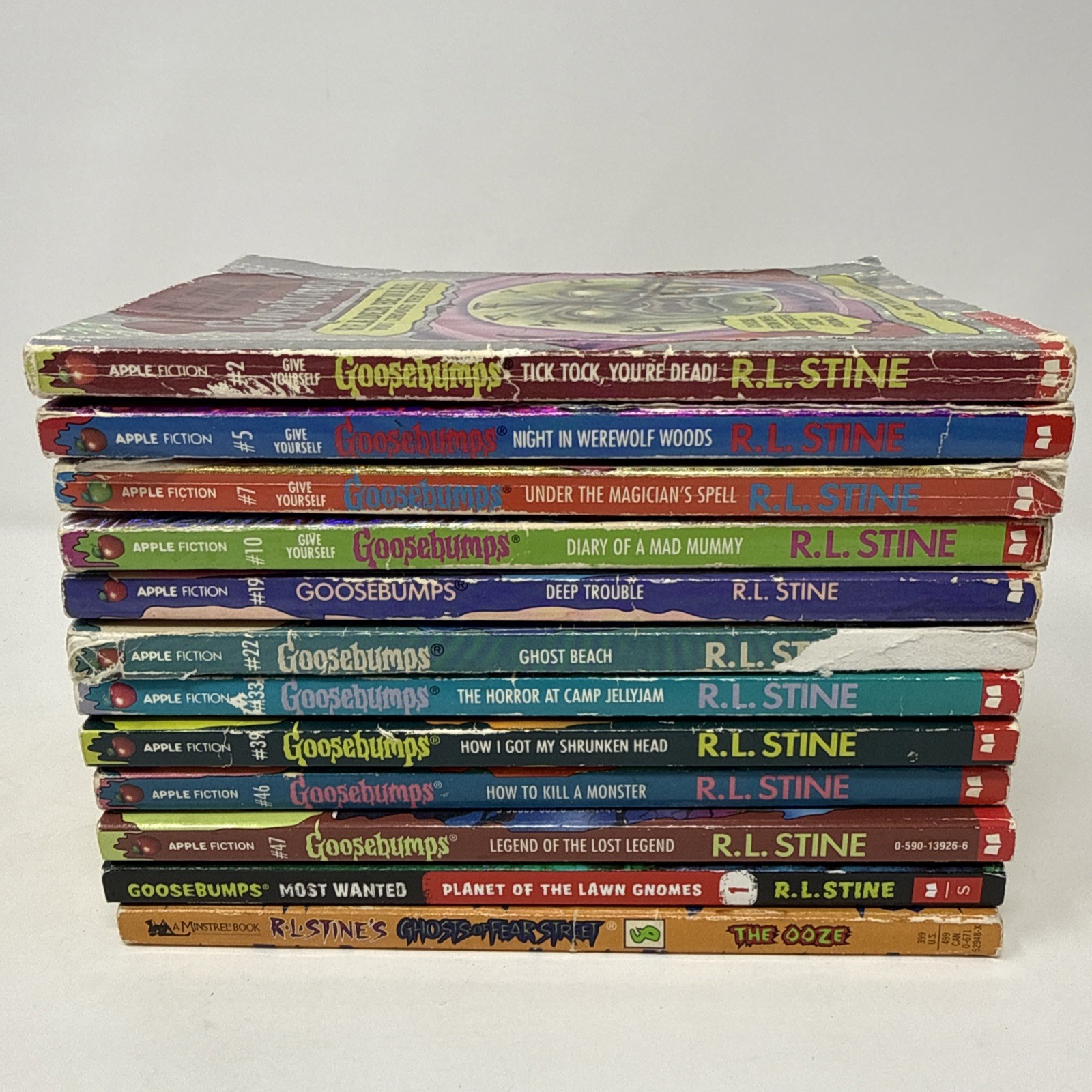 Lot of 12 VTG Goosebumps Scholastic Books 1990’s Paperbacks R L Stine Modern