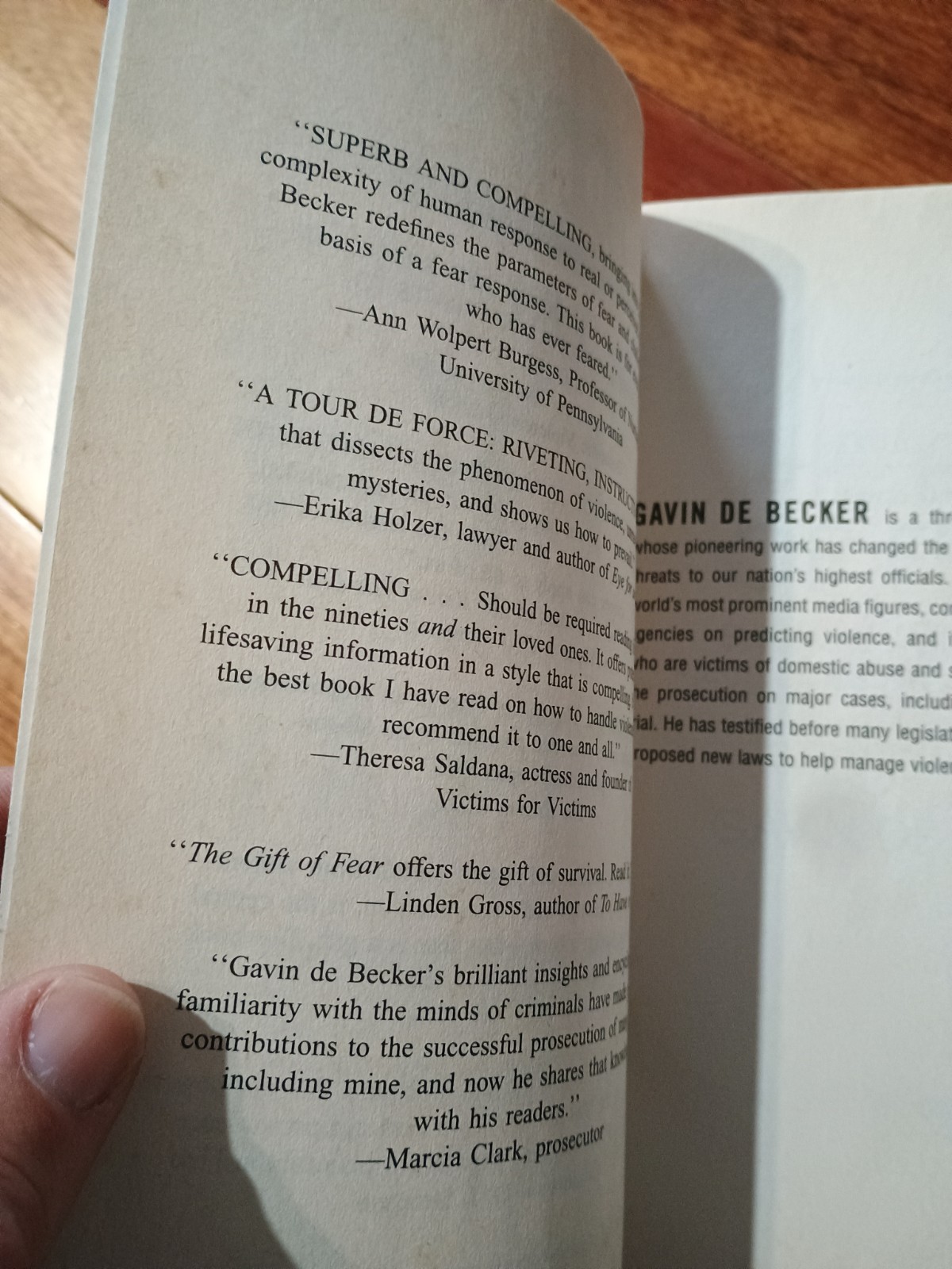 The Gift of Fear, Gavin De Becker