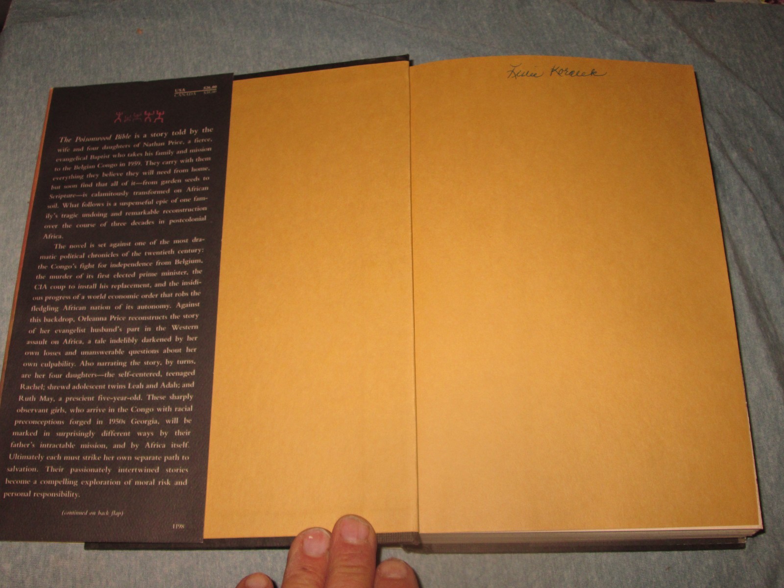 Poisonwood Bible by Barbara Kingsolver (1998, Hardcover)