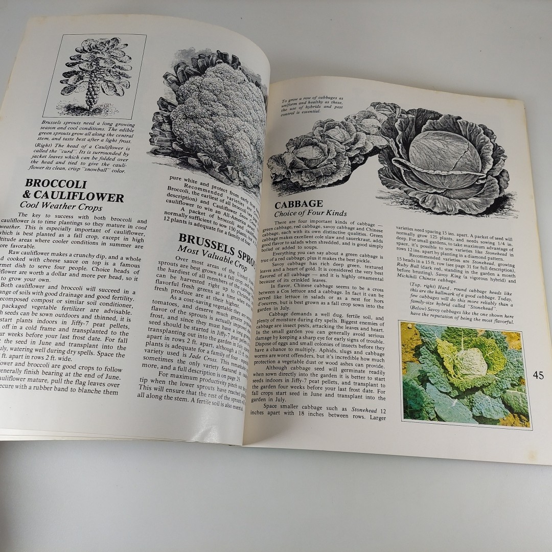 How To Plant A Vegetable Garden Derek Fell Countryside Books 1975 Illustrated PB