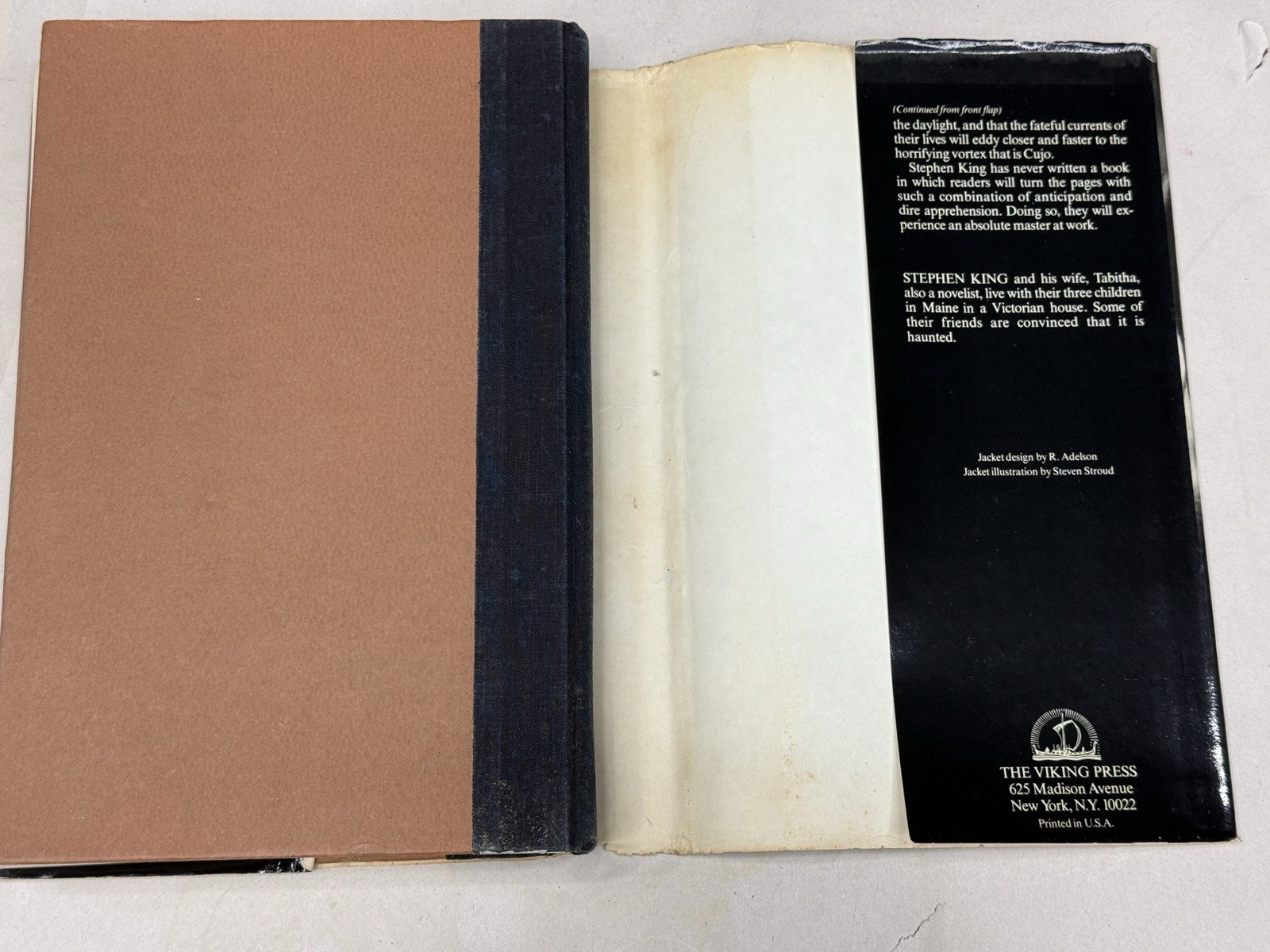 Stephen King CUJO 1981 Viking Press 1st Edition Hardcover Dust Jacket RARE