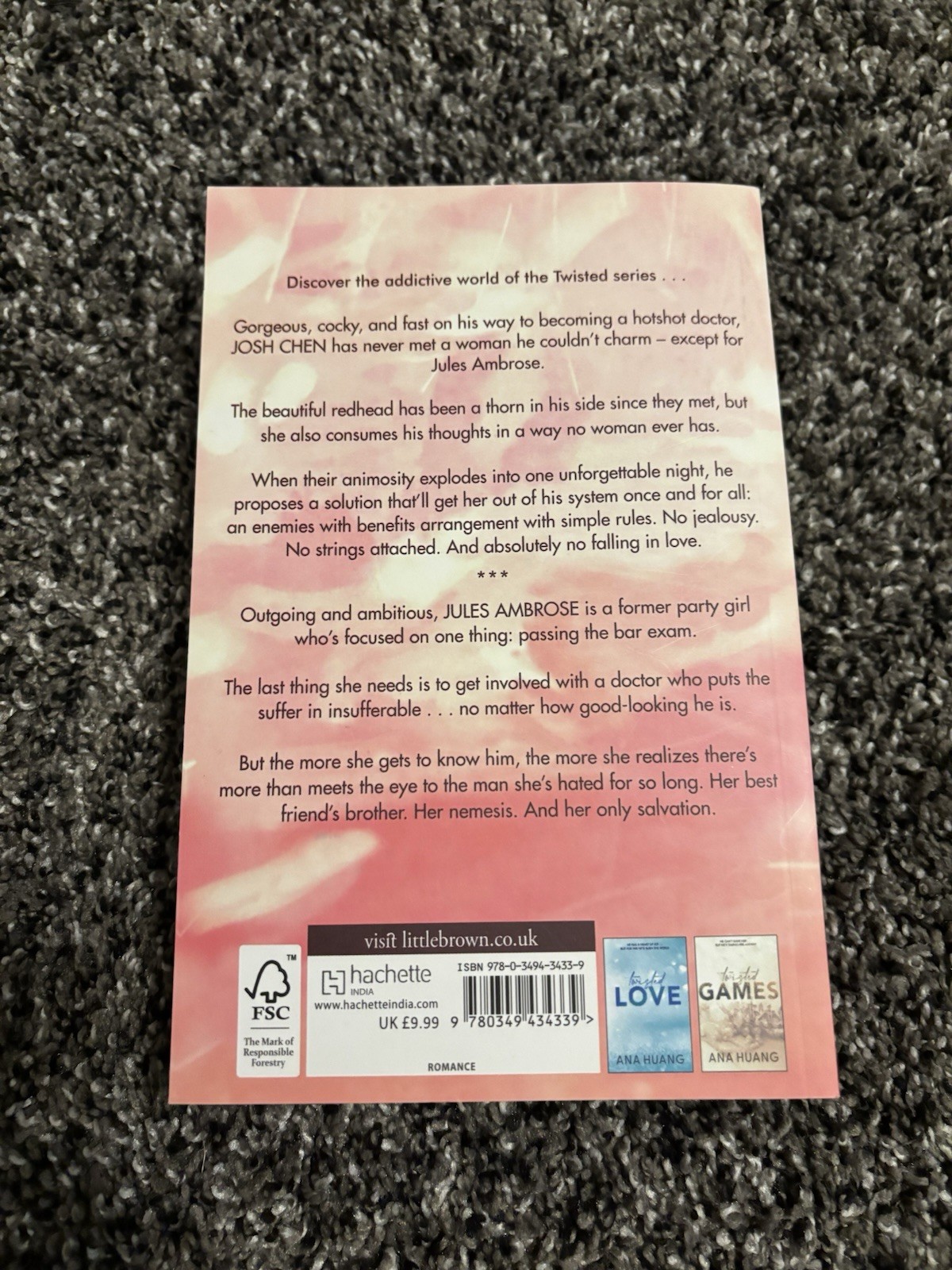 Ana Huang Twisted Series 4-Book Set: Love/Games/Hate/Lies Paperback Romance