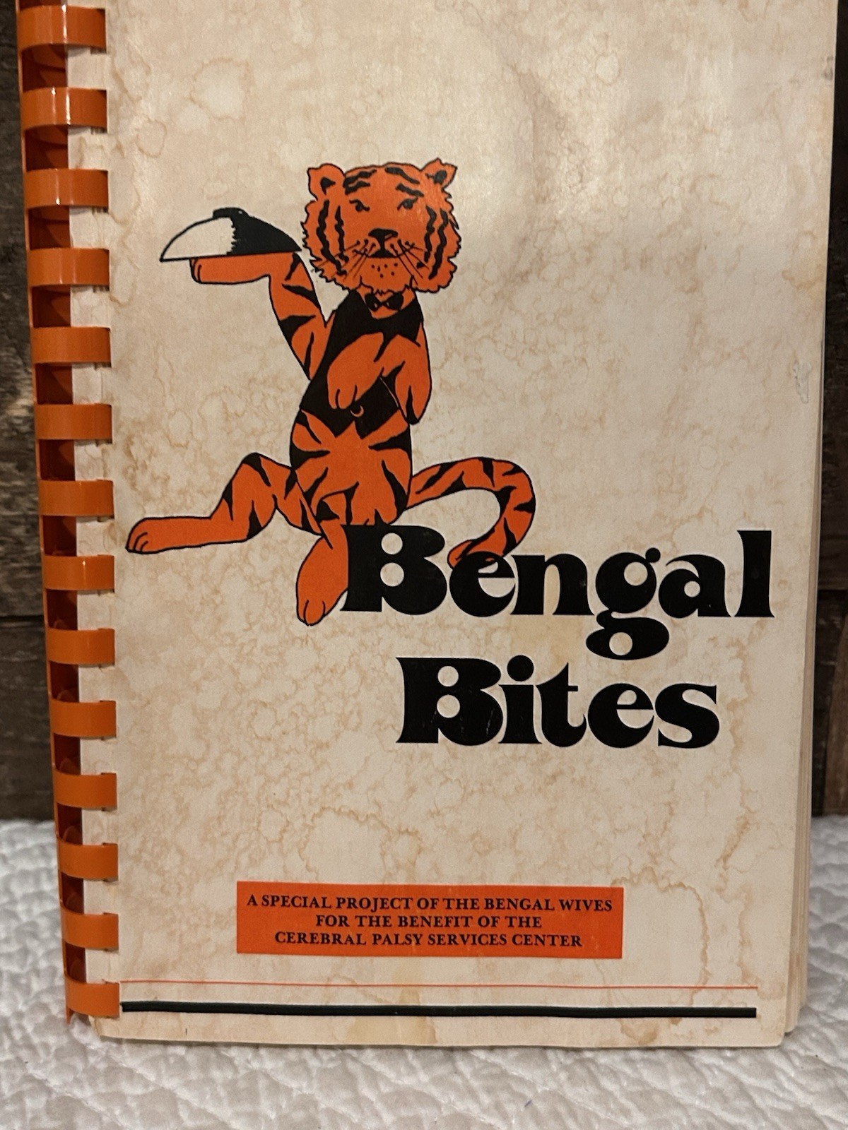 1984 Bengal Bites Cincinnati Bengals Wives’ Cookbook Spiral Bound 127 Pages