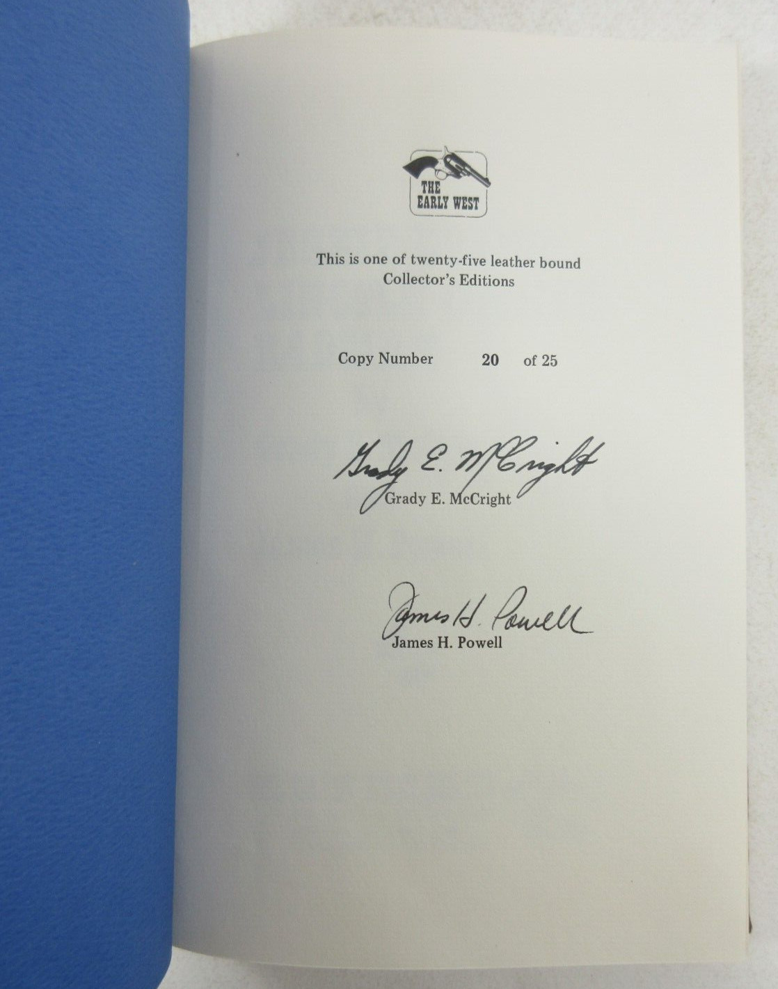 SIGNED LIMITED ED “JESSIE EVANS: LINCOLN COUNTY BADMAN” McCright Powell Leather