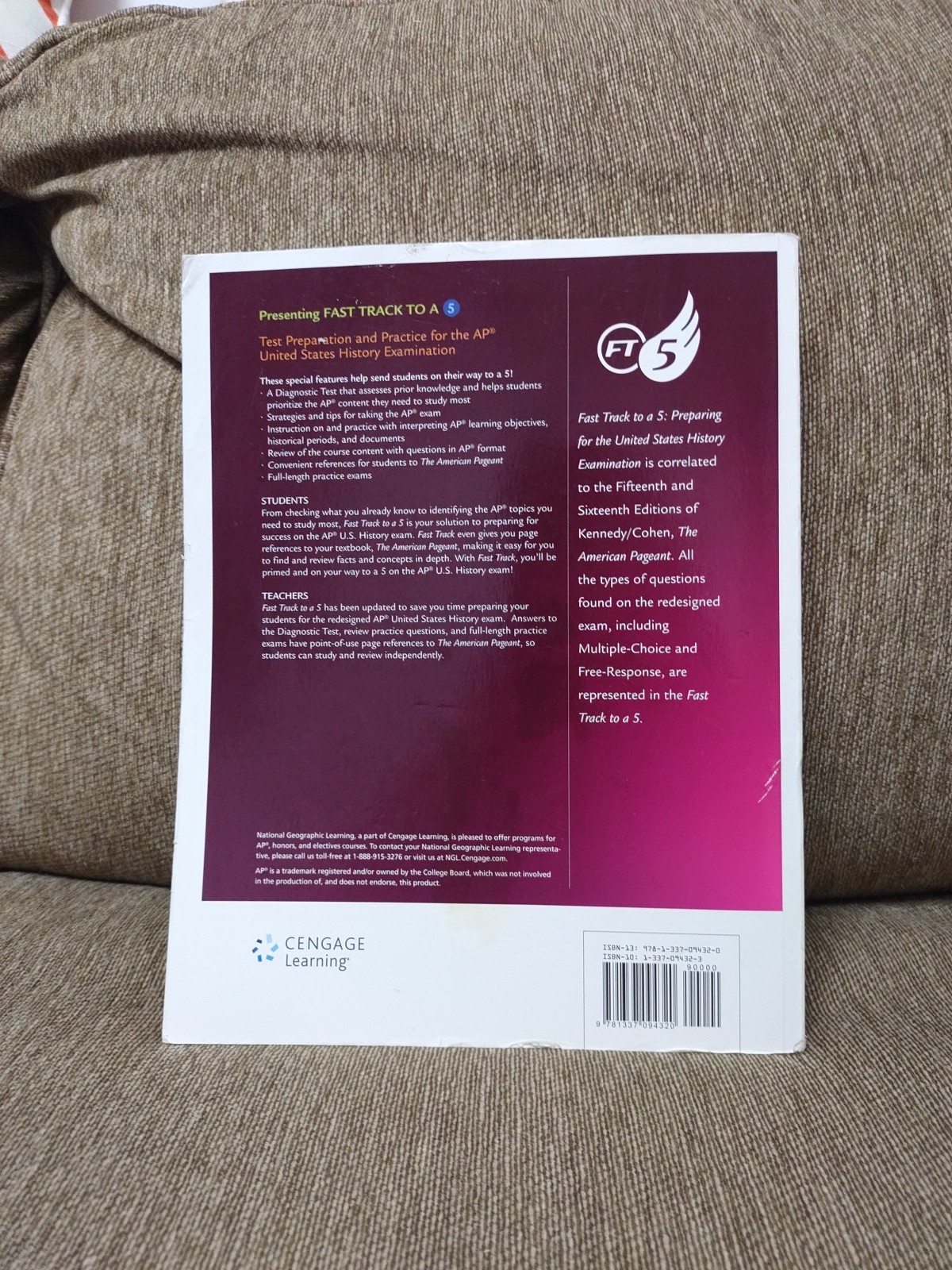 Fast Track to a 5, Preparing for the AP US History Examination 2016 Paperback