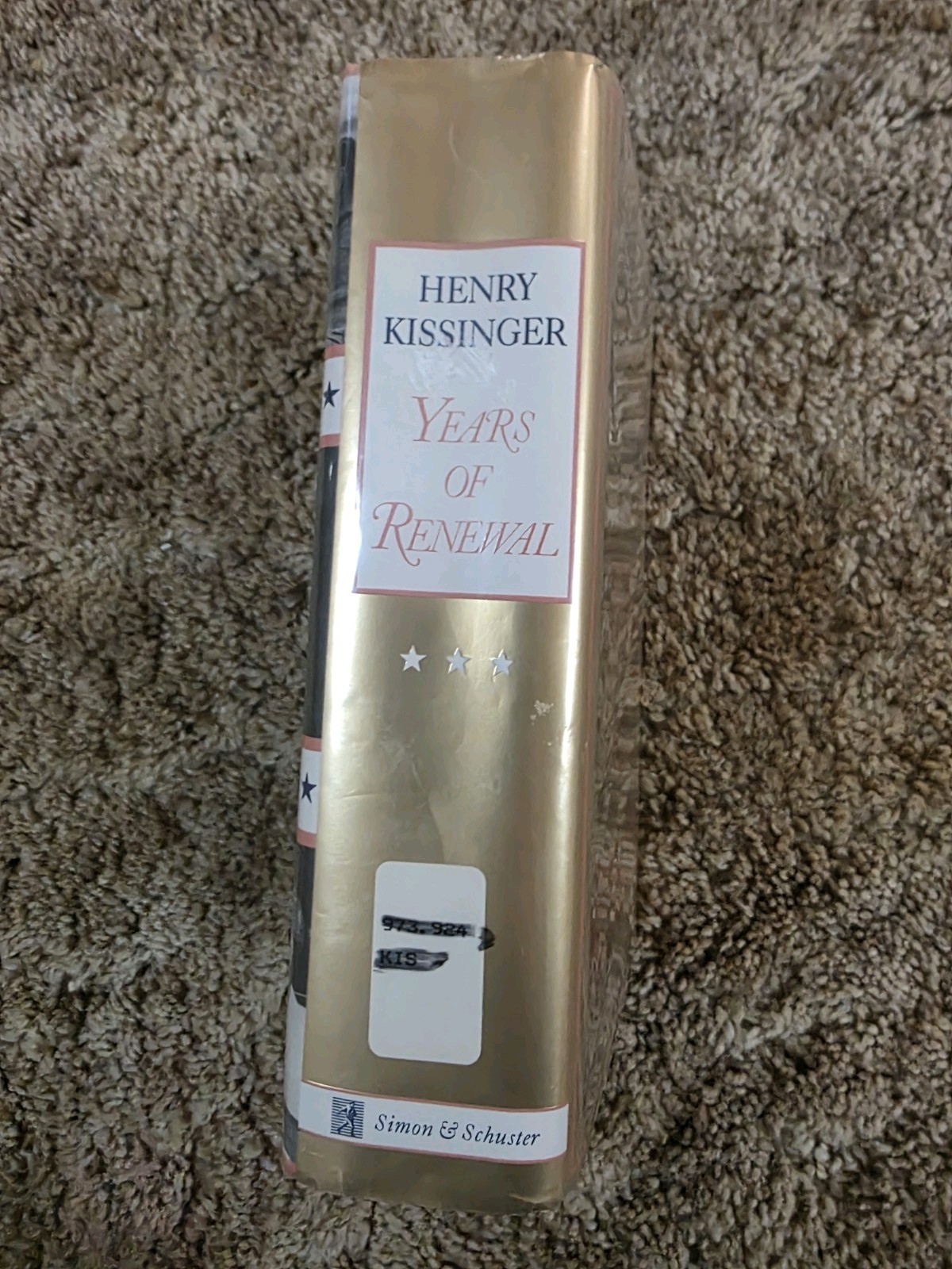 Henry Kissinger YEARS OF RENEWAL Hardcover Book Memoirs