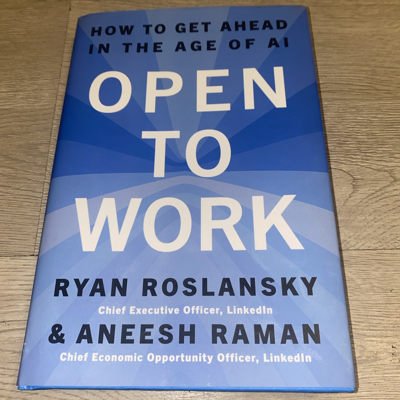 Open to Work How to Get Ahead in the Age of AI HC Book Ryan Roslansky
