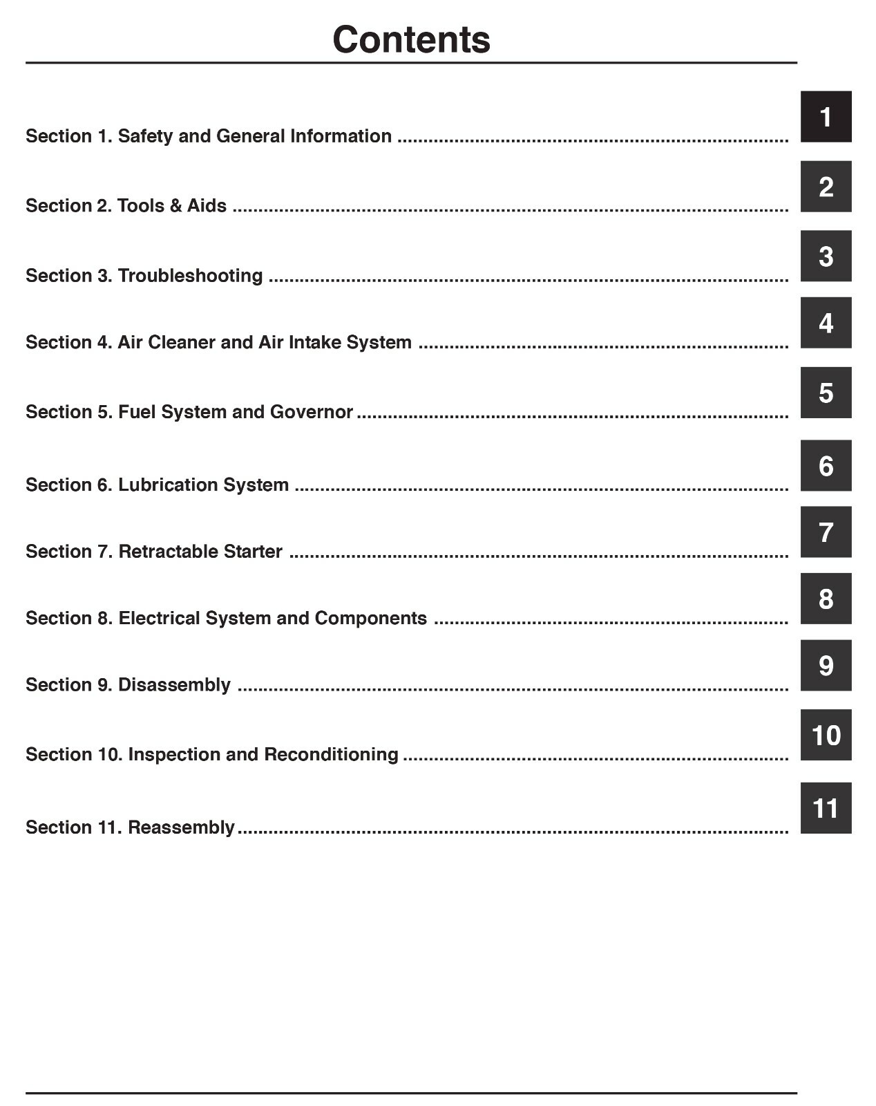 Kohler Command CH11 12.5 13 14 15 16 2-in-1 OWNER’S MANUAL & SERVICE MANUAL