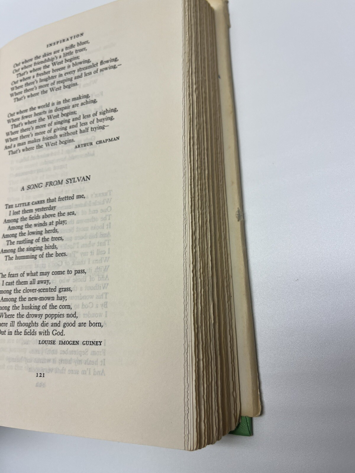 The Best Loved Poems of the American People by Hazel Felleman, 1936 BCE, HCDJ